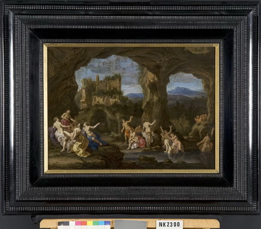 Diana e le sue ninfe sorprese dai satiri - Collezione d'arte olandese